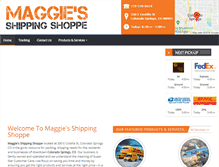 Tablet Screenshot of maggiesshipping.com